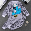 Disney Primark Boys Sets Batman Boys Full Sleeves Pajama Sets- Grey