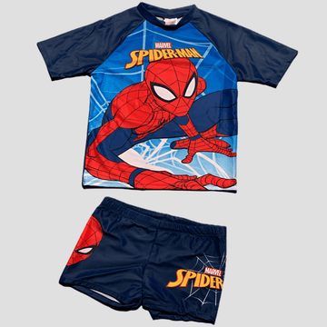 Disney Swimsuit Boys Spiderman Boys Swimsuit Set - Navy Blue