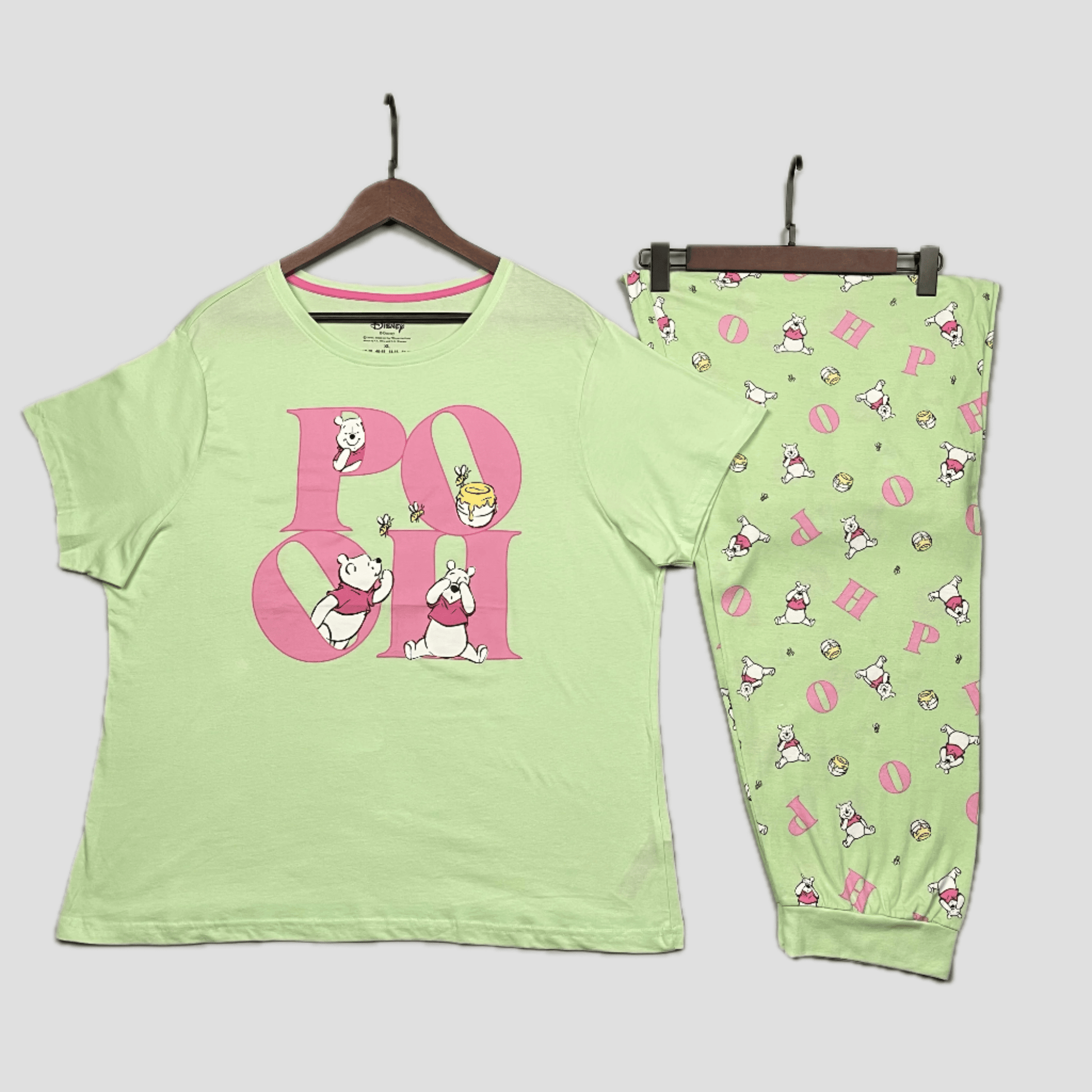 Disney Women Pajama Set Pooh Women Pajama Set - Green