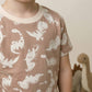 Dino World Boys Half Sleeves Pajama Set - Brown
