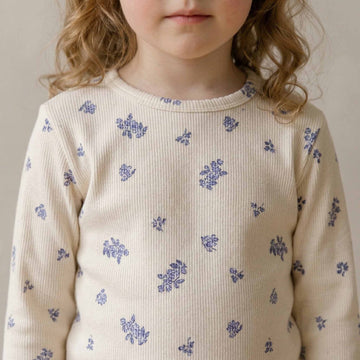 Blossom Dreams Girl Pajama Set - Cream