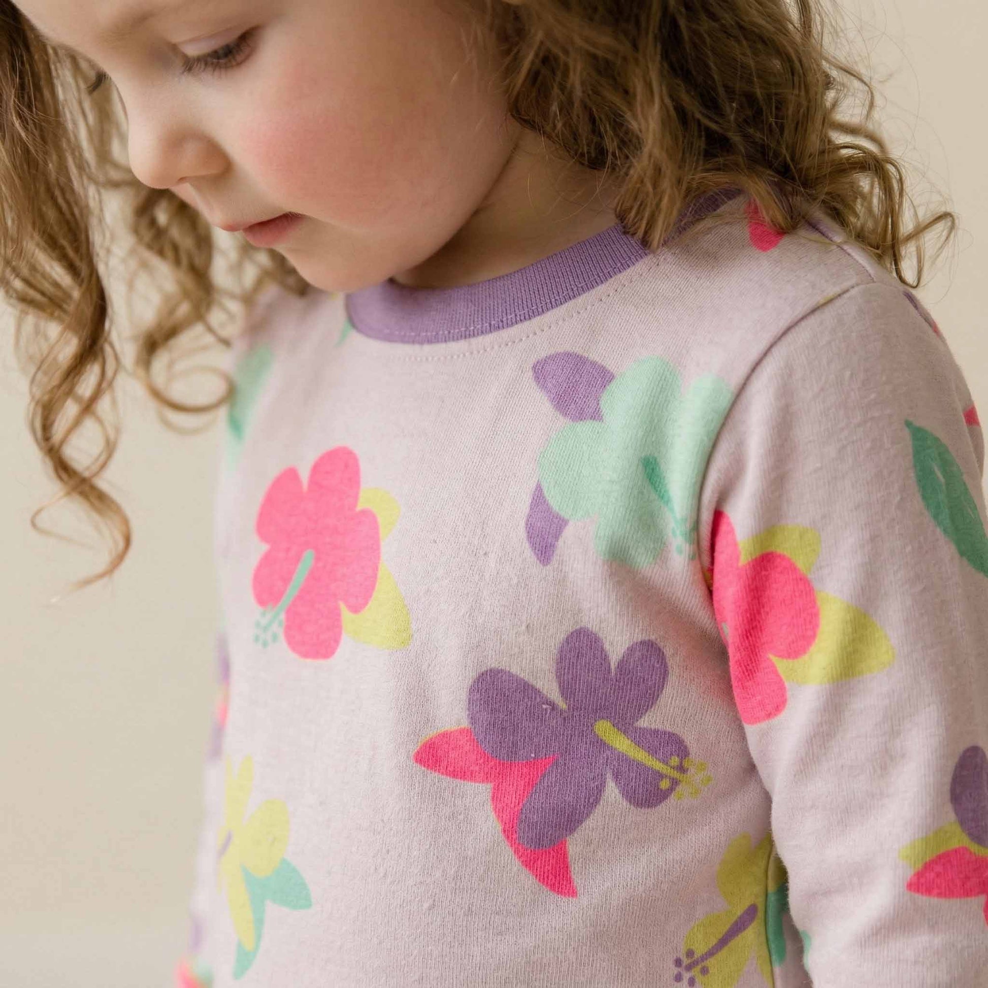 Tuck-In Time Girl Pajama Set - Purple