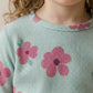 Rosy Bloom Girl Pajama Set - Blue