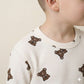 Classic Bear Boy Pajama Set- Off White