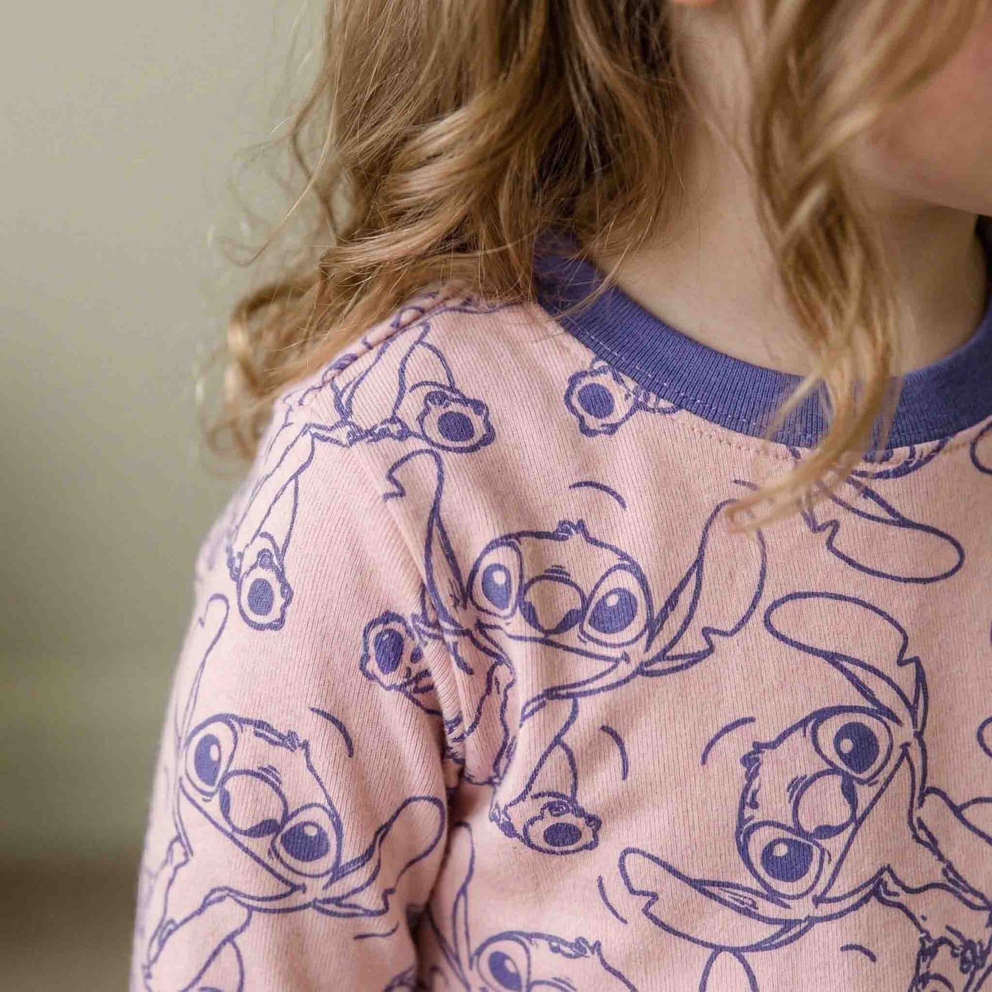 Stitch Girl Pajama Set - Pink