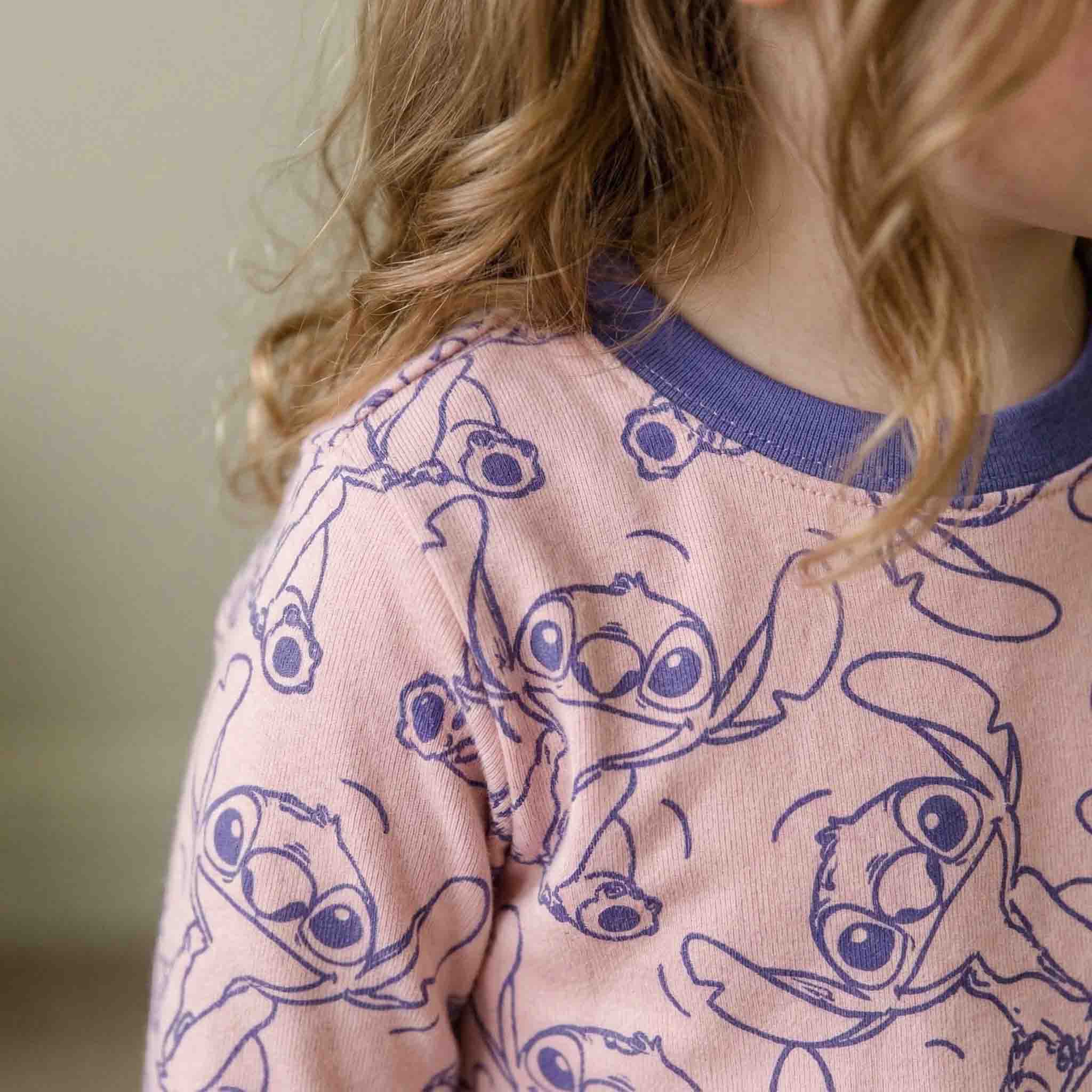 Stitch Girl Pajama Set - Pink