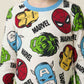 Marvel Boys Full Sleeves Pajama Set - White