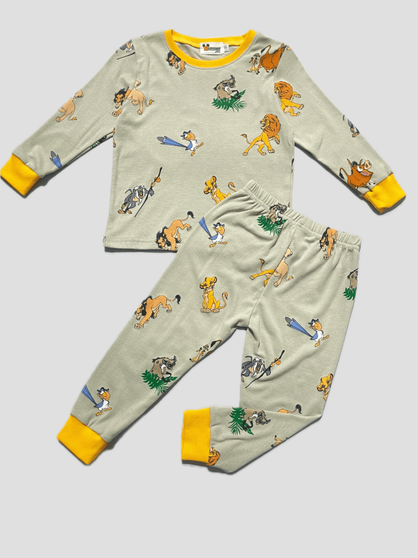 mchakky Boys Sets Disney Boys Full Sleeves Pajama Set - Cream