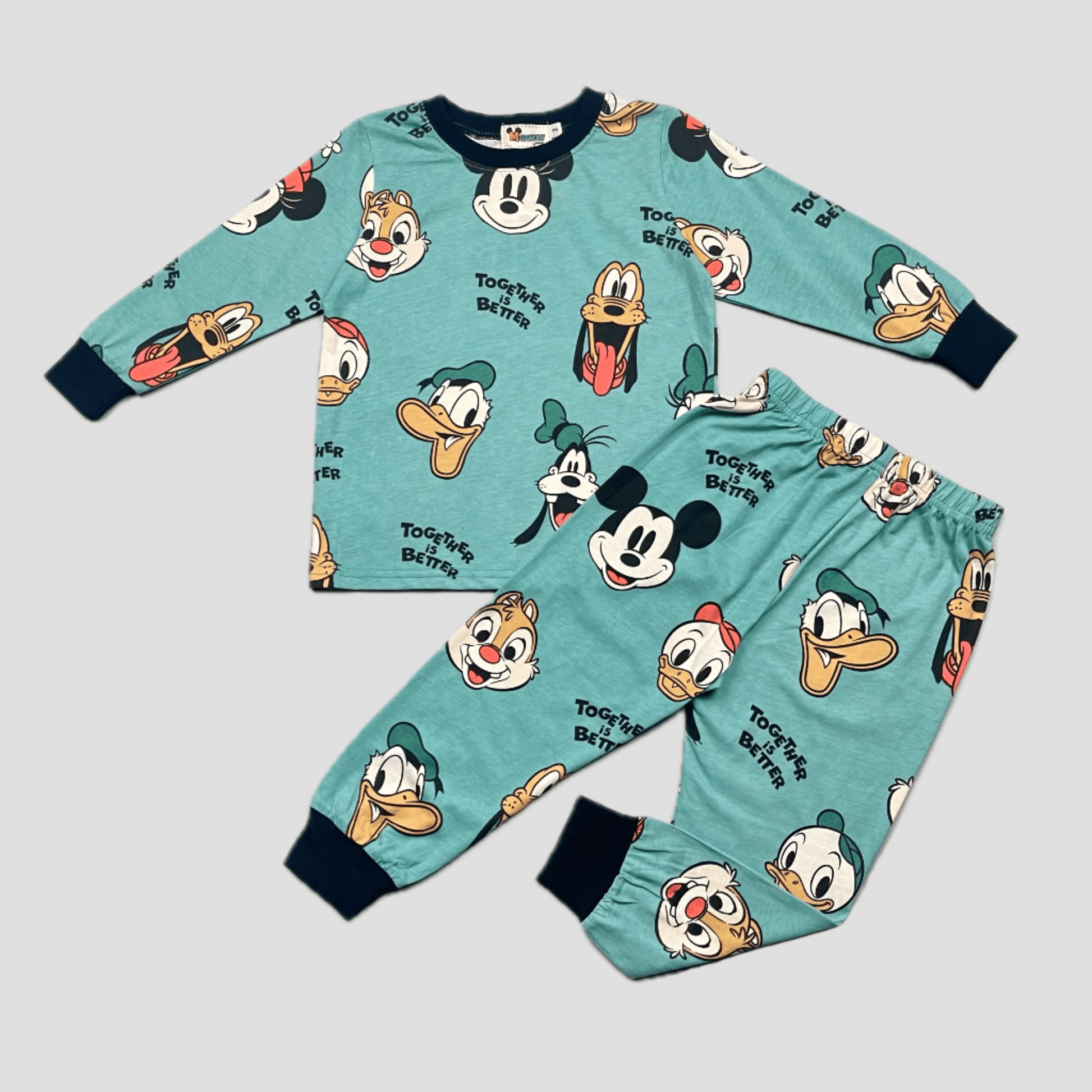 mchakky Boys Sets Looney Tunes Boys Full Sleeves Pajama Set - Green