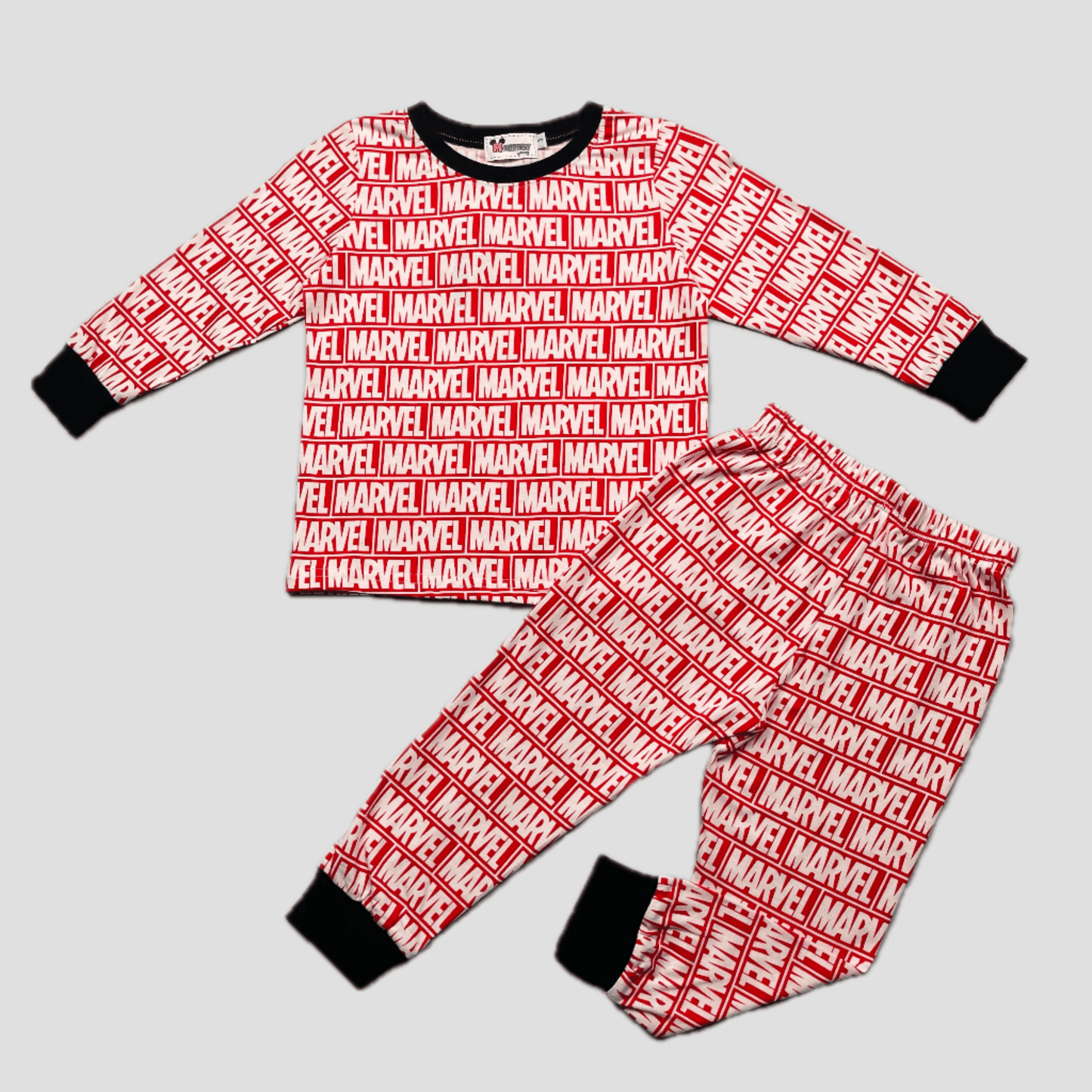 mchakky Boys Sets Marvel Boys Full Sleeves Pajama Set - Red