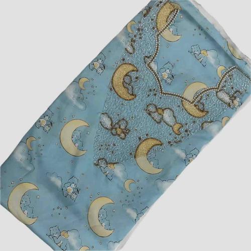 MUKHAWIR Girls mukhawir Moon Girls Embroidered Mukhawir - Blue