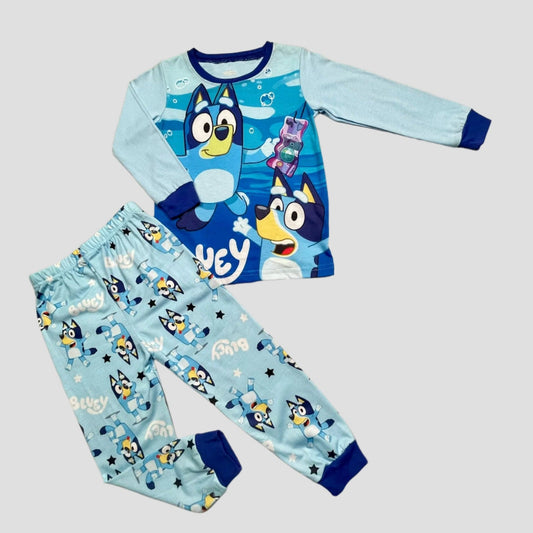 Nickelodean Boys Sets Bluey Boys Full Sleeves Pajama Set - Blue