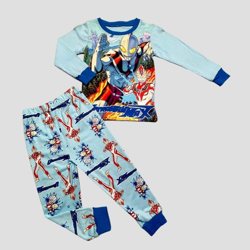 Nickelodean Boys Sets 2 yr Ultraman Boys Full Sleeves Pajama Set - Blue