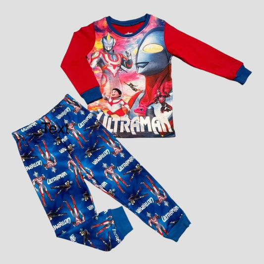 Nickelodean Boys Sets Ultraman Boys Full Sleeves Pajama Set - Red