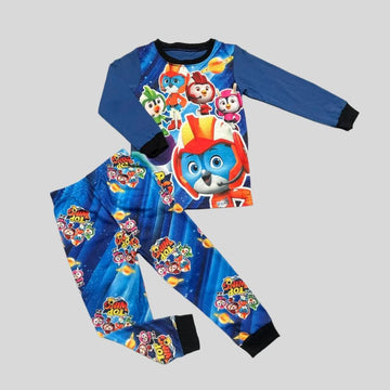 Nicklodean Boys Sets Top Wing Boys Full Sleeves Pajama Set - Navy Blue