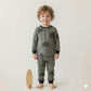 Palm Trees Boy Pajama Set-Grey