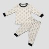 Royal Baby Boy Sets Milk Bottle Baby Boy Pajama Set - Cream-Black