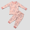 Royal Baby Girl Sets Daddy Giraffe Baby Girl Pajama Set - Peach