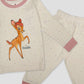Royal Baby Girl Sets Deer Baby Full Sleeves Pajama Set- Beige