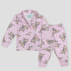 Royal Baby Girl Sets Deer Baby Girls Button Pajama Set - Pink