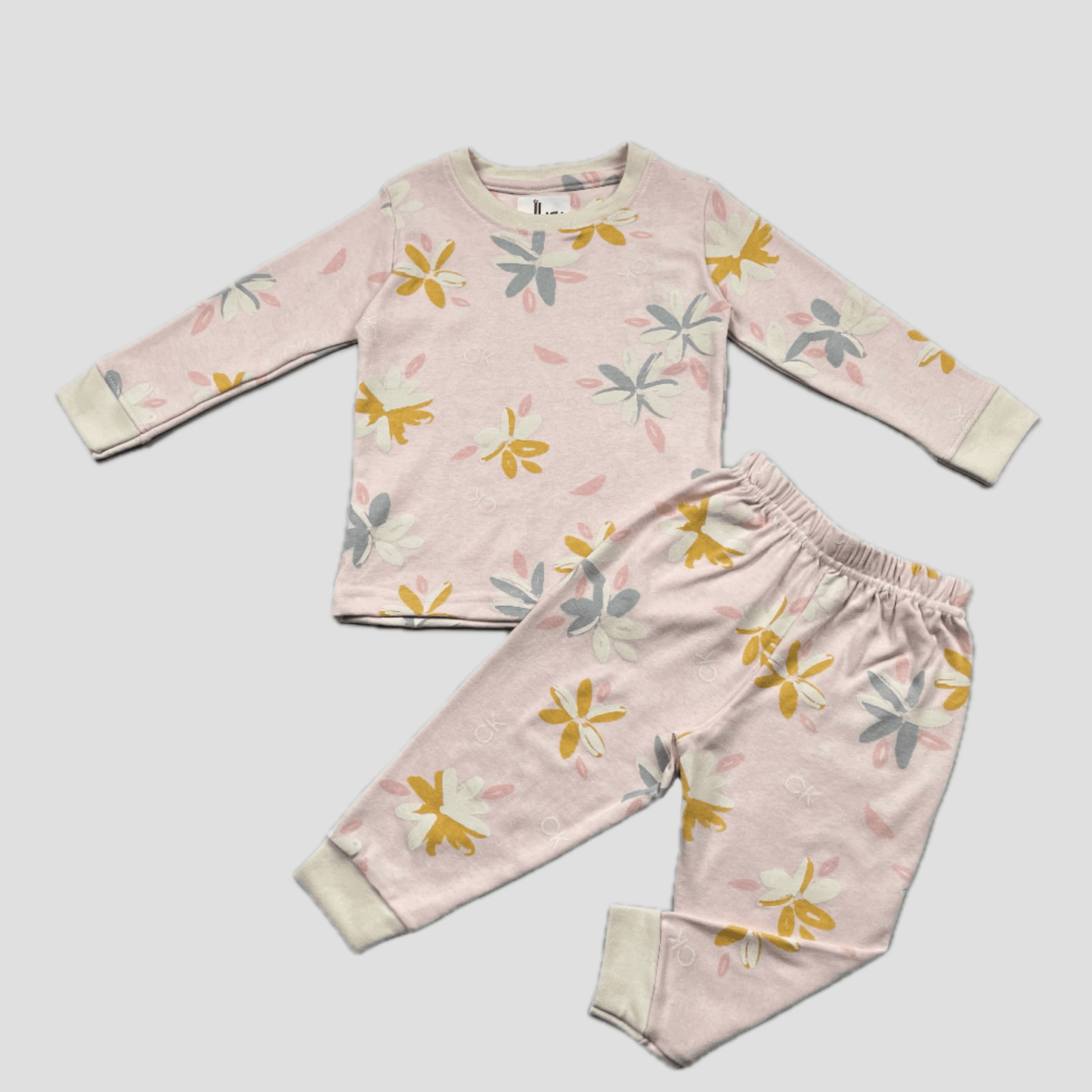 Royal Baby Girl Sets Pastel Bloom Baby Girl Full Sleeves Pajama Set - Pink