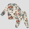 Royal Boys Sets Avengers Boys Full Sleeves Pajama Set - Cream