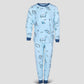 Royal Boys Sets Dino Roar Boys Full Sleeves Pajama Set - Sky Blue