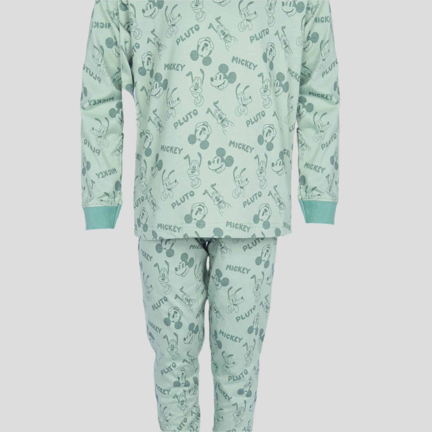 Royal Boys Sets Mickey Boys Full Sleeves Pajama Set - Green