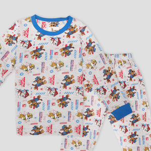 Royal Boys Sets Paw Patrol Boys Full Sleeves Pajama Set - White