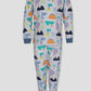 Royal Boys Sets Roar Dino Boys Full Sleeves Pajama Set - Grey