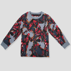 Royal Boys Sets Spiderman Boys Full Sleeves Pajama Set - Black
