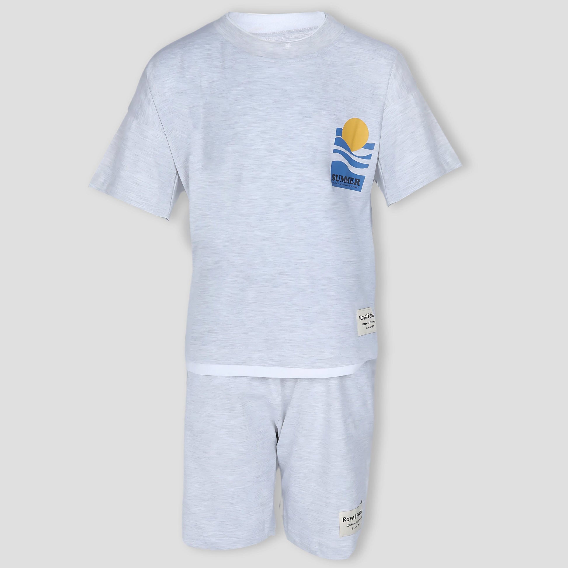 Royal Boys Short Sets Summer Stylish Boys Short Set - Sky Blue