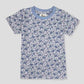 Royal Capri_Girls Ditsy Dasiy Girls Capri Set - Blue