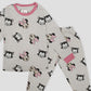Royal Disney Girls Sets Minnie Girls Full Sleeves Pajama Set- Grey