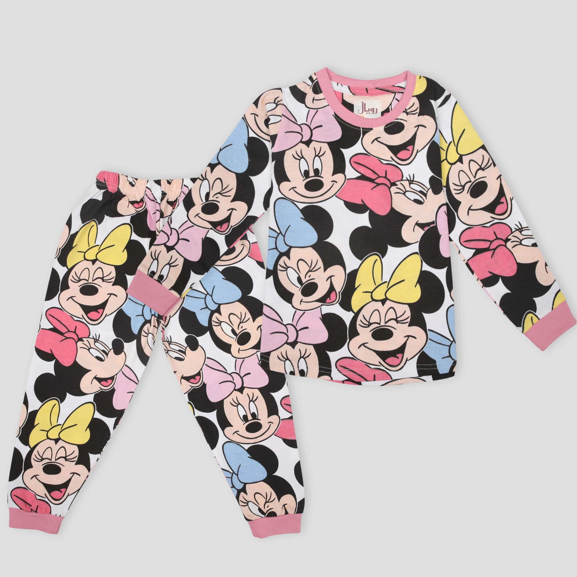 Royal Disney Girls Sets 2 yr Minnie Girls Full Sleeves Pajama Set- Pink
