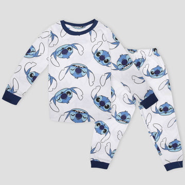 Royal Disney Girls Sets 2 yr Snitch Girls Full Sleeves Pajama Set- White