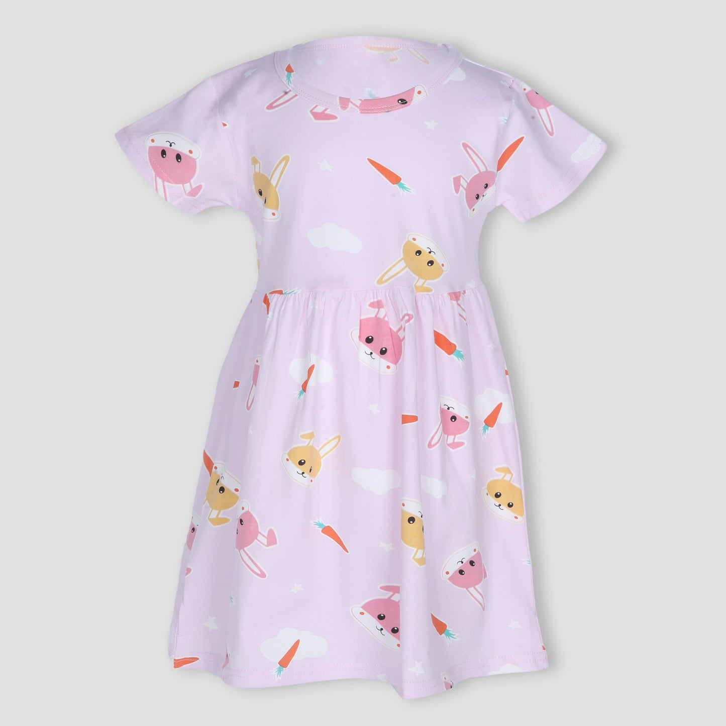 Royal Girls_Frock Bunny Girls Cotton Frock - Lilac