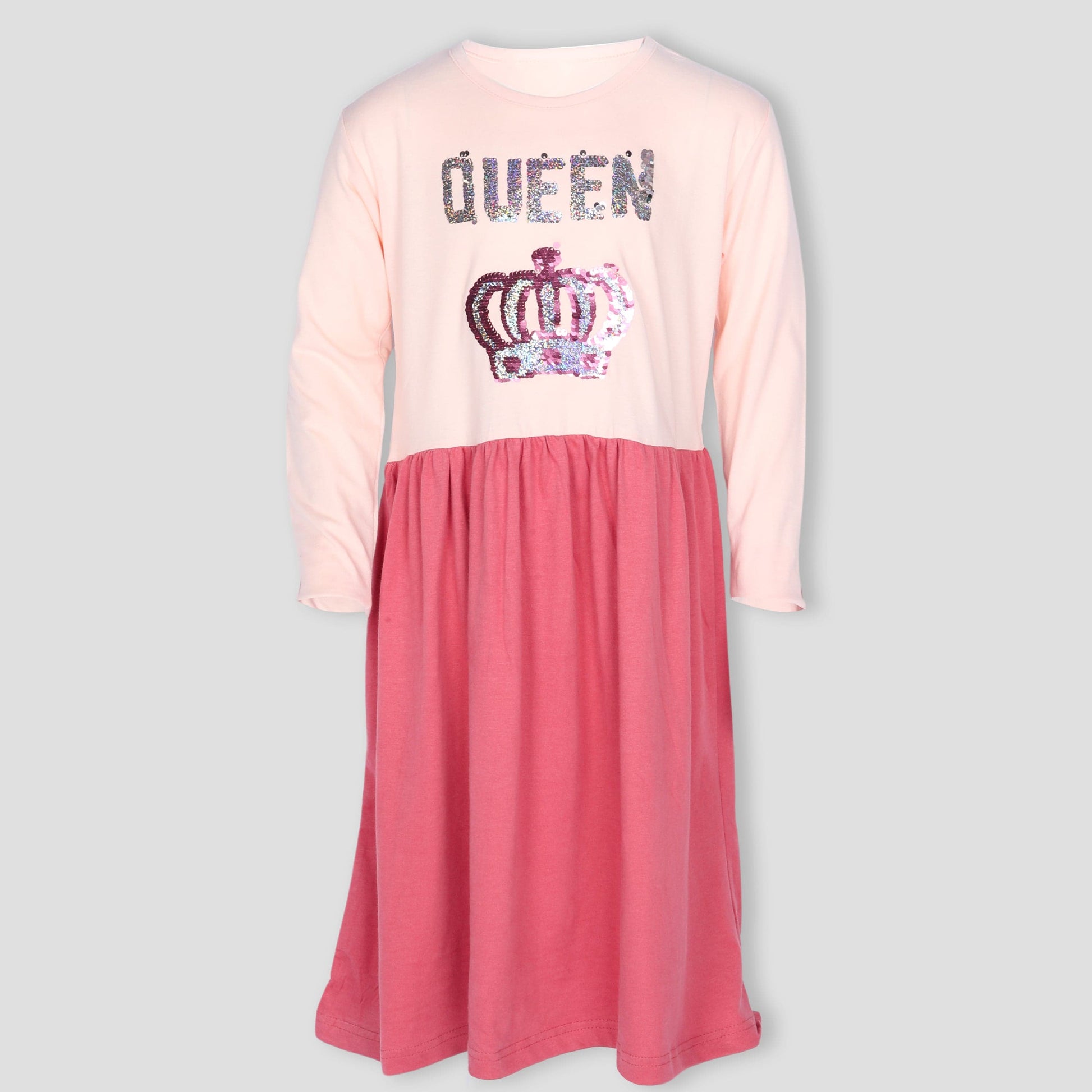 Royal Girls_Frock Queen Girls Frock - Pink