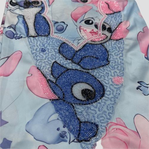 Royal Girls mukhawir Stitch Embroidered Girls Mukhawir - Blue