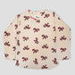 Royal Girls Sets Bow Girls Full Sleeves Pajama Set - Cream