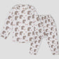 Royal Girls Sets Bunny Girls Full Sleeves Pajama Set - White