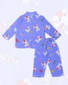 Royal Girls Sets Bunny Girls Woven Rayon Button Pajama Set - Blue