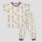 Royal Girls Sets Daisy Girl Pajama Set - Offwhite