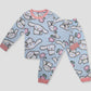 Royal Girls Sets Elephant Girls Full Sleeves Pajama Set - Blue