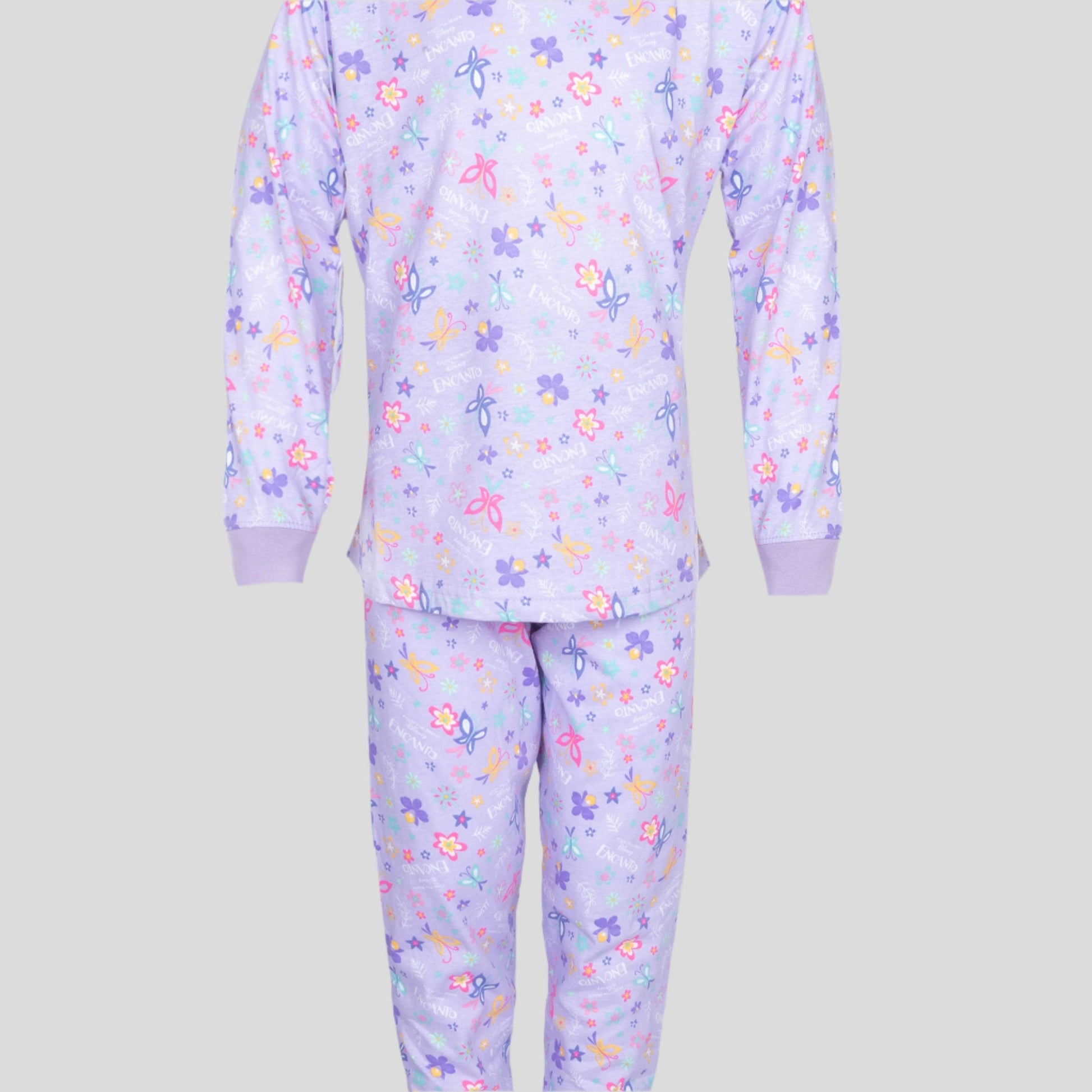 Royal Girls Sets Enchanto Girls Full Sleeves Pajama Set - Lavender