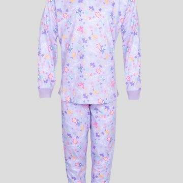 Royal Girls Sets Enchanto Girls Full Sleeves Pajama Set - Lavender