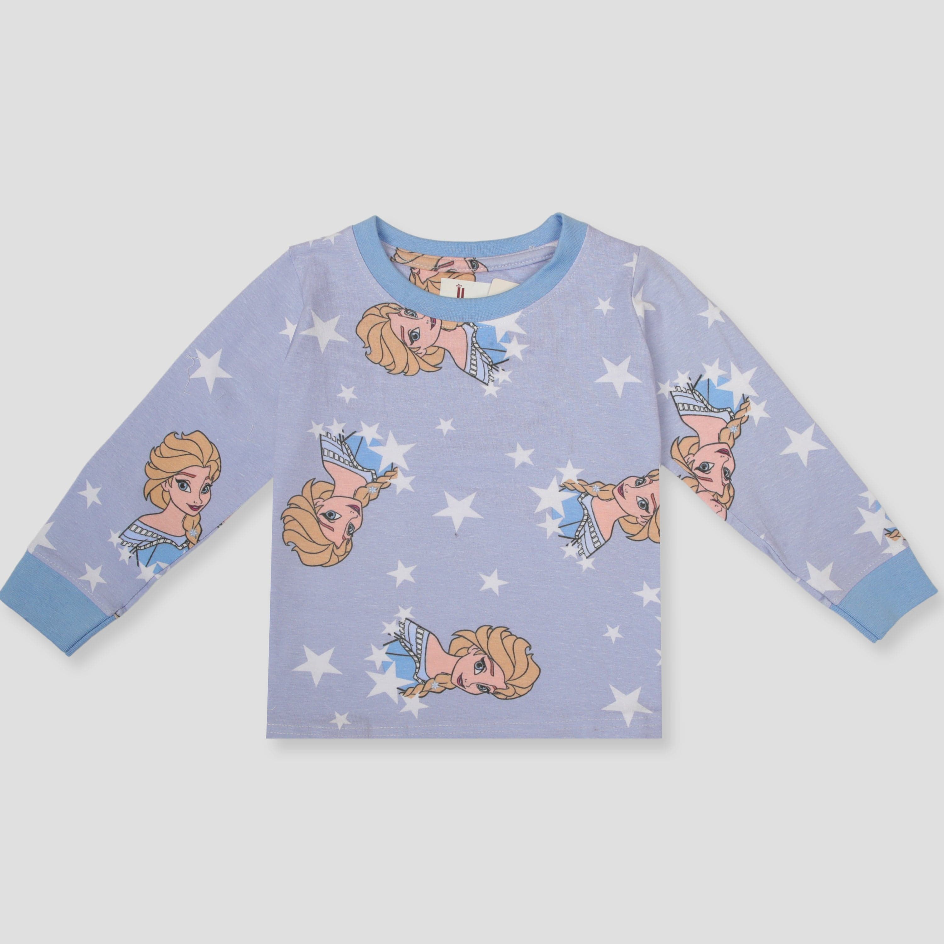 Royal Girls Sets Frozen Girls Full Sleeves Pajama Set - Blue
