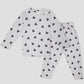 Royal Girls Sets Heart Girls Full Sleeves Pajama Set - Grey