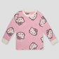 Royal Girls Sets Hello Kitty Girls Full Sleeves Pajama Set - Pink