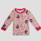 Royal Girls Sets Jasmine Girls Full Sleeves Pajama Set - Pink